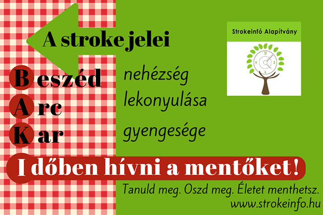 B.A.K.I. kártya - A stroke jelei